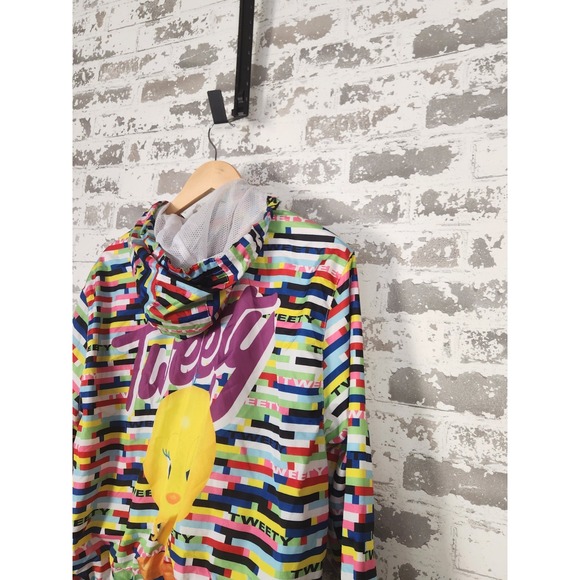 Looney Tunes‎ Members Only Tweety Bird Jacket Collaboration Size Large Colorful - Picture 4 of 16